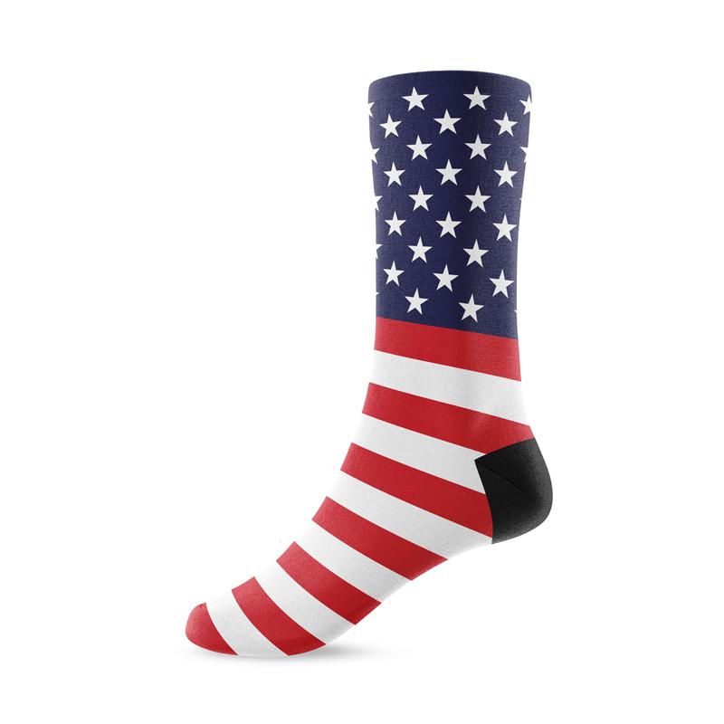 American Flag Crew Socks - Footnotes Novelty Socks