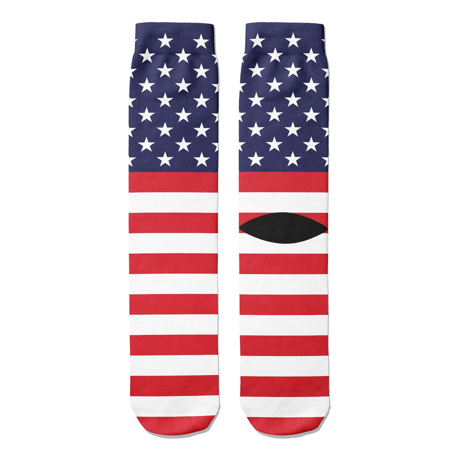 American Flag Crew Socks - Footnotes Novelty Socks