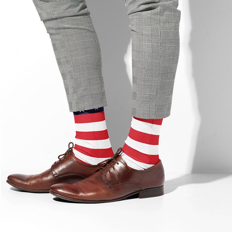 American Flag Knee Socks - Footnotes Novelty Socks