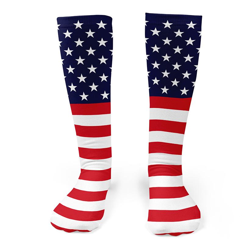 American Flag Knee Socks - Footnotes Novelty Socks