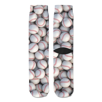 Baseball Crew Socks - Footnotes Novelty Socks