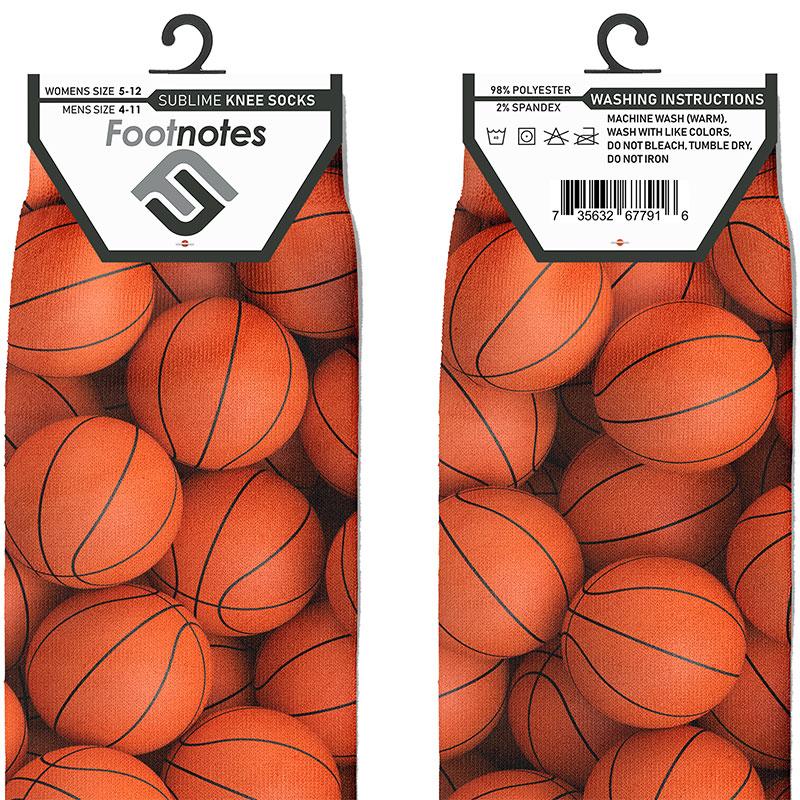 Basketball Knee Socks - Footnotes Novelty Socks