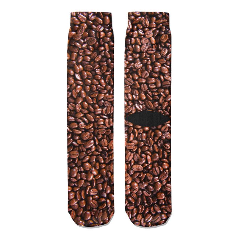 Coffee Beans Crew Socks - Footnotes Novelty Socks