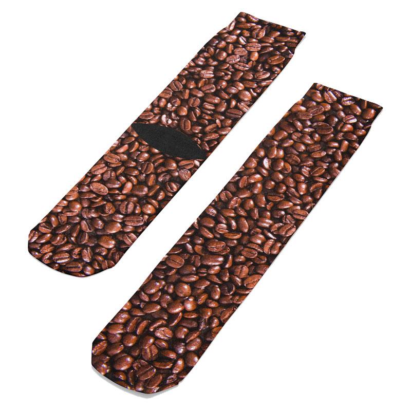 Coffee Beans Crew Socks - Footnotes Novelty Socks