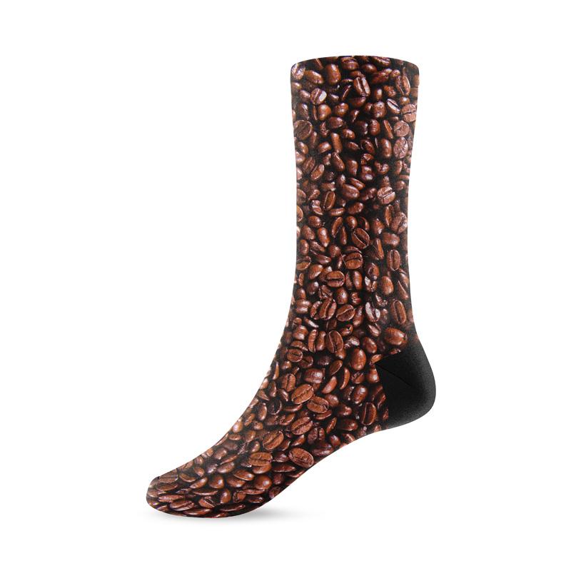 Coffee Beans Crew Socks - Footnotes Novelty Socks