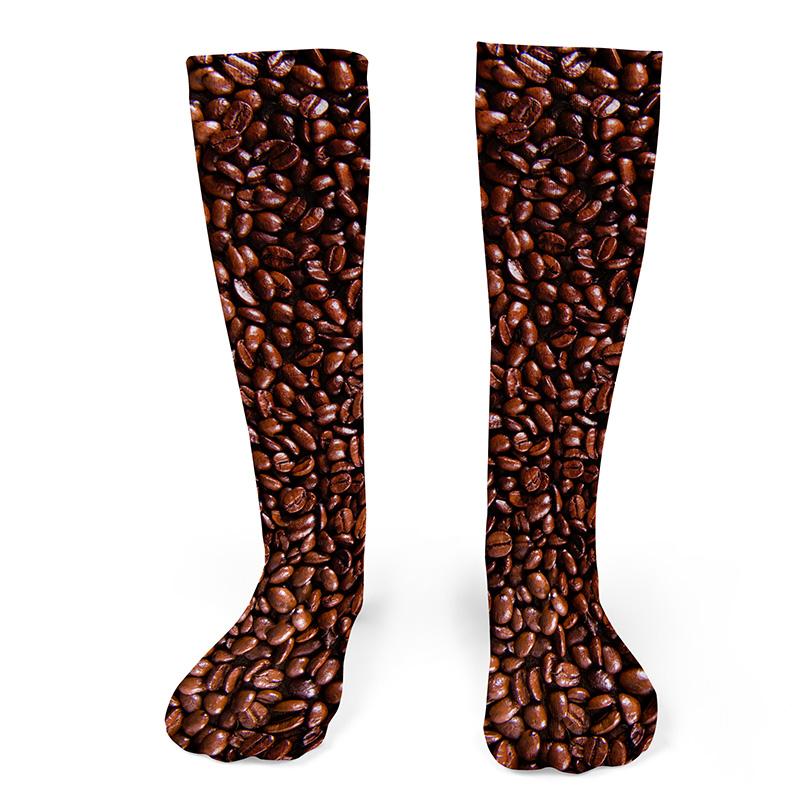 Coffee Beans Knee Socks - Footnotes Novelty Socks