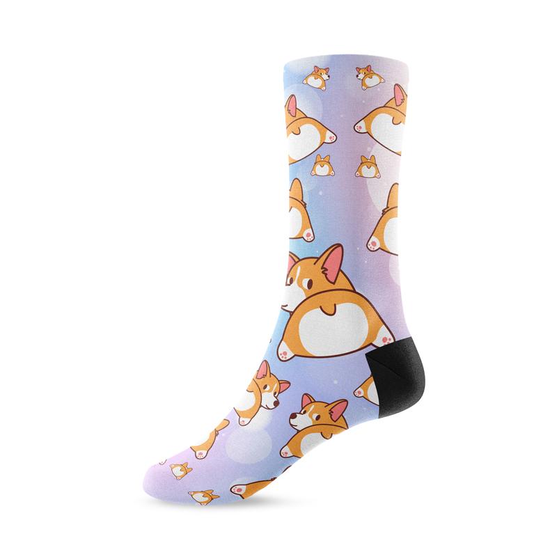 Corgi Dog Crew Socks - Footnotes Novelty Socks