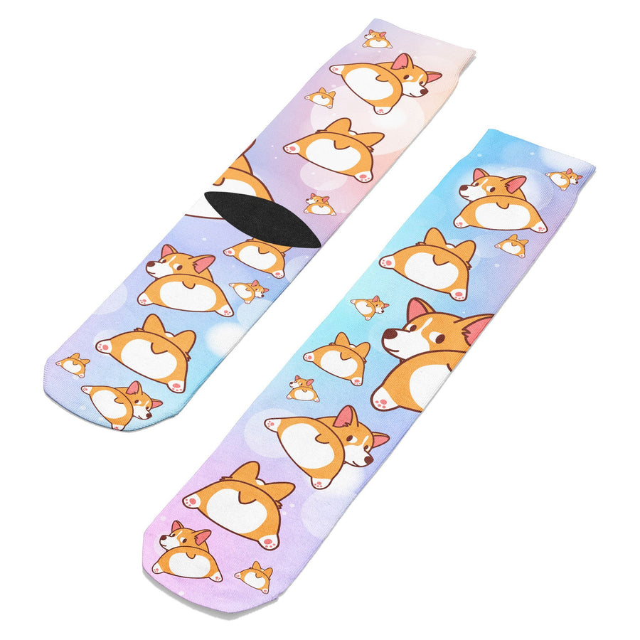 Corgi Dog Crew Socks - Footnotes Novelty Socks