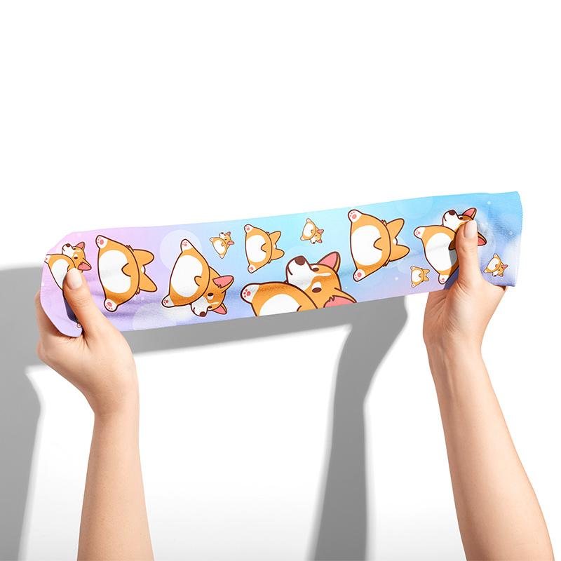 Corgi Dog Knee Socks - Footnotes Novelty Socks