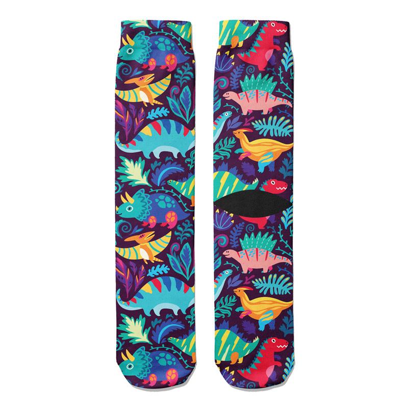 Dinosaurs Crew Socks - Footnotes Novelty Socks