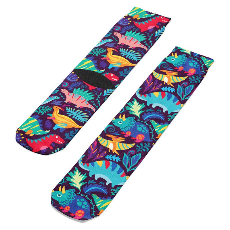 Dinosaurs Crew Socks - Footnotes Novelty Socks