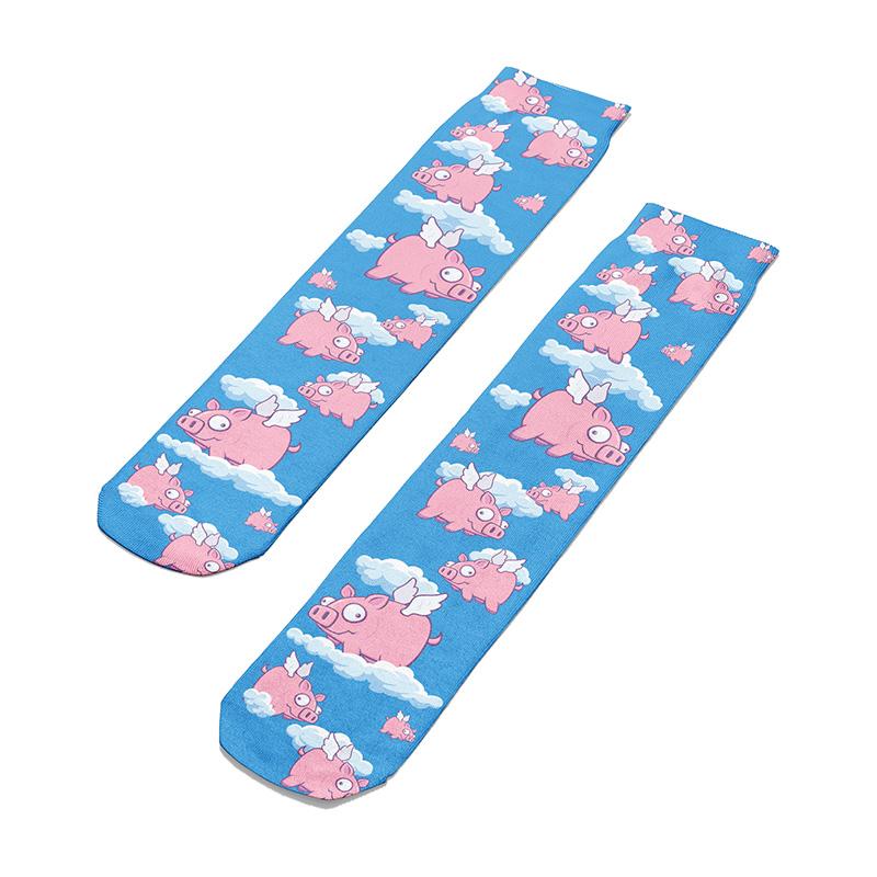 Flying Pigs Knee Socks - Footnotes Novelty Socks