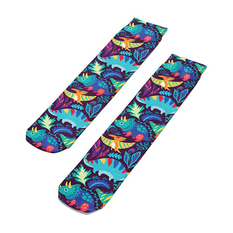 Funky Dinosaurs Knee Socks - Footnotes Novelty Socks