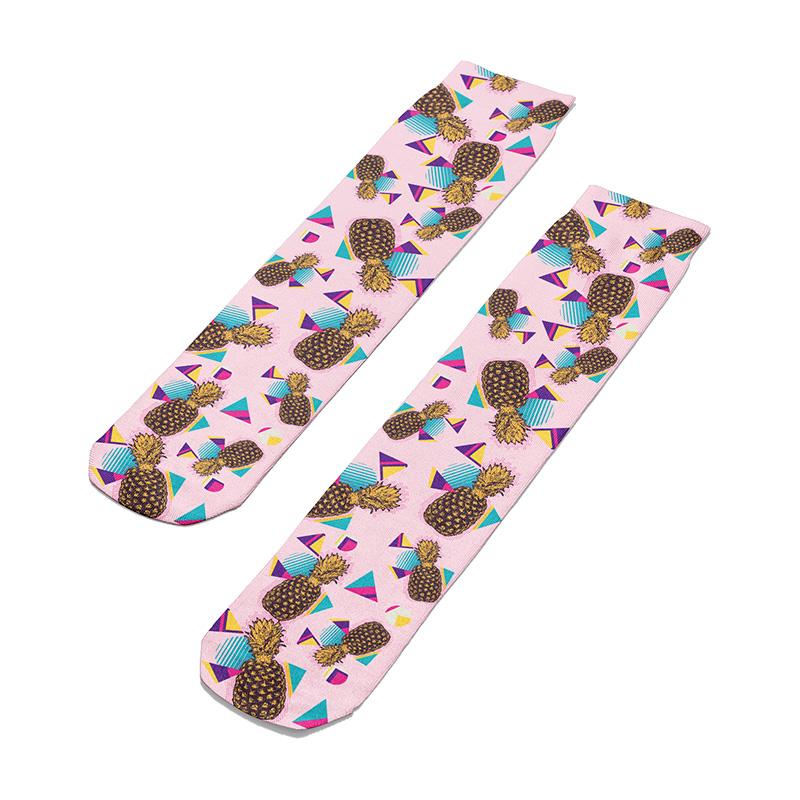 Funky Pineapples Knee Socks - Footnotes Novelty Socks