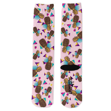 Funky Pineapples Knee Socks - Footnotes Novelty Socks