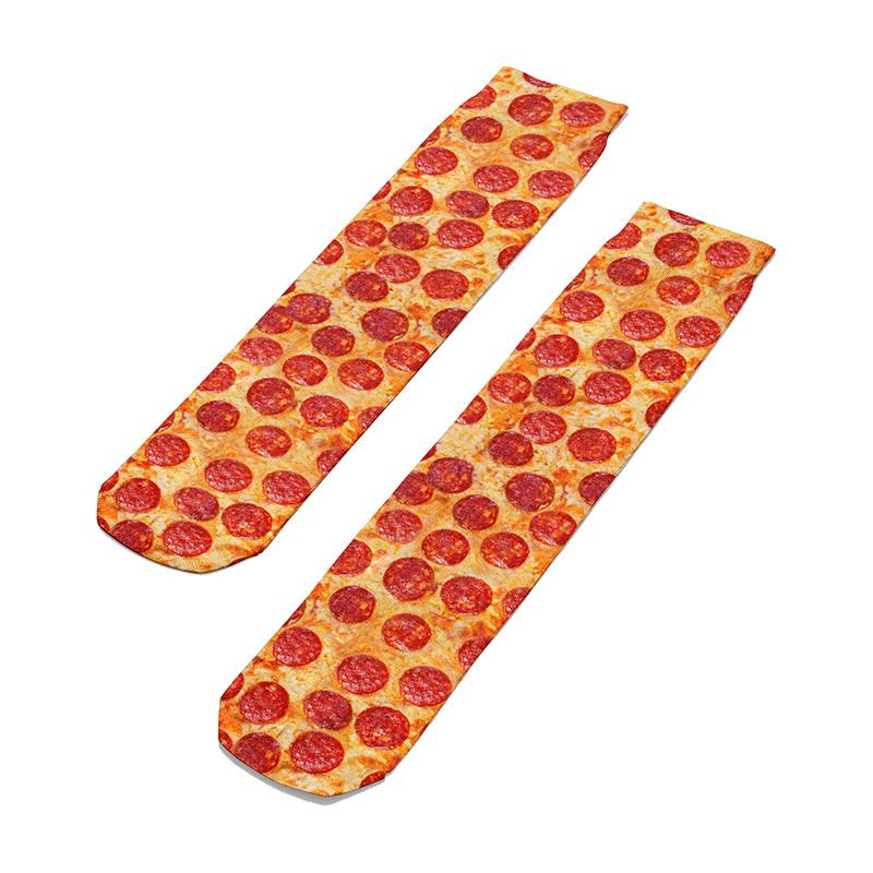 Pepperoni Pizza Knee Socks - Footnotes Novelty Socks