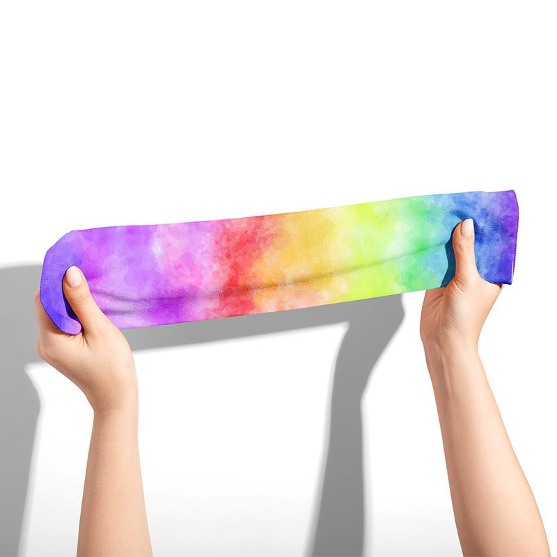 Rainbow Tie Dye Knee Socks - Footnotes Novelty Socks