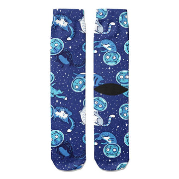 Space Cats Crew Socks - Footnotes Novelty Socks