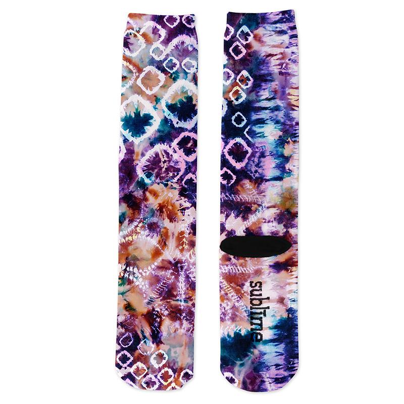 Tie Dye Overlay Knee Socks - Footnotes Novelty Socks