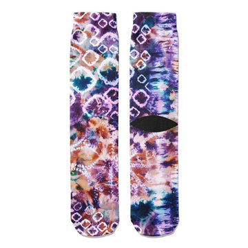 Tiedye Overlay Crew Socks - Footnotes Novelty Socks